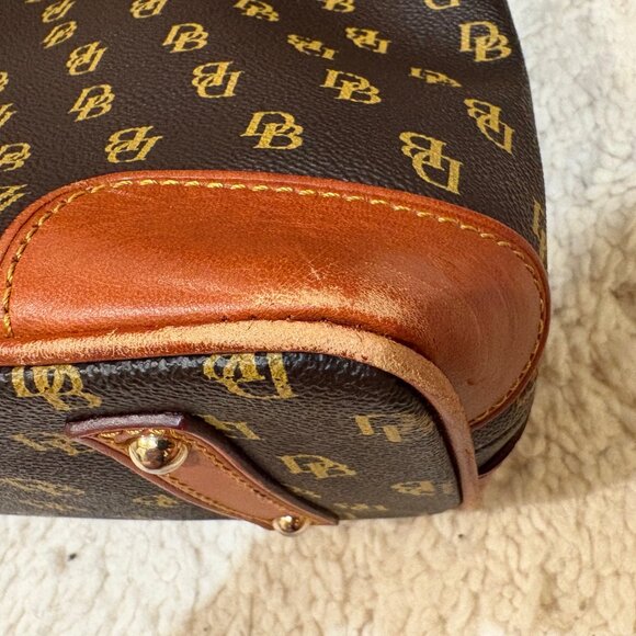 Dooney & Bourke Gretta Hobo Logo Print Canvas/Leather Shoulder Bag - Picture 11 of 15